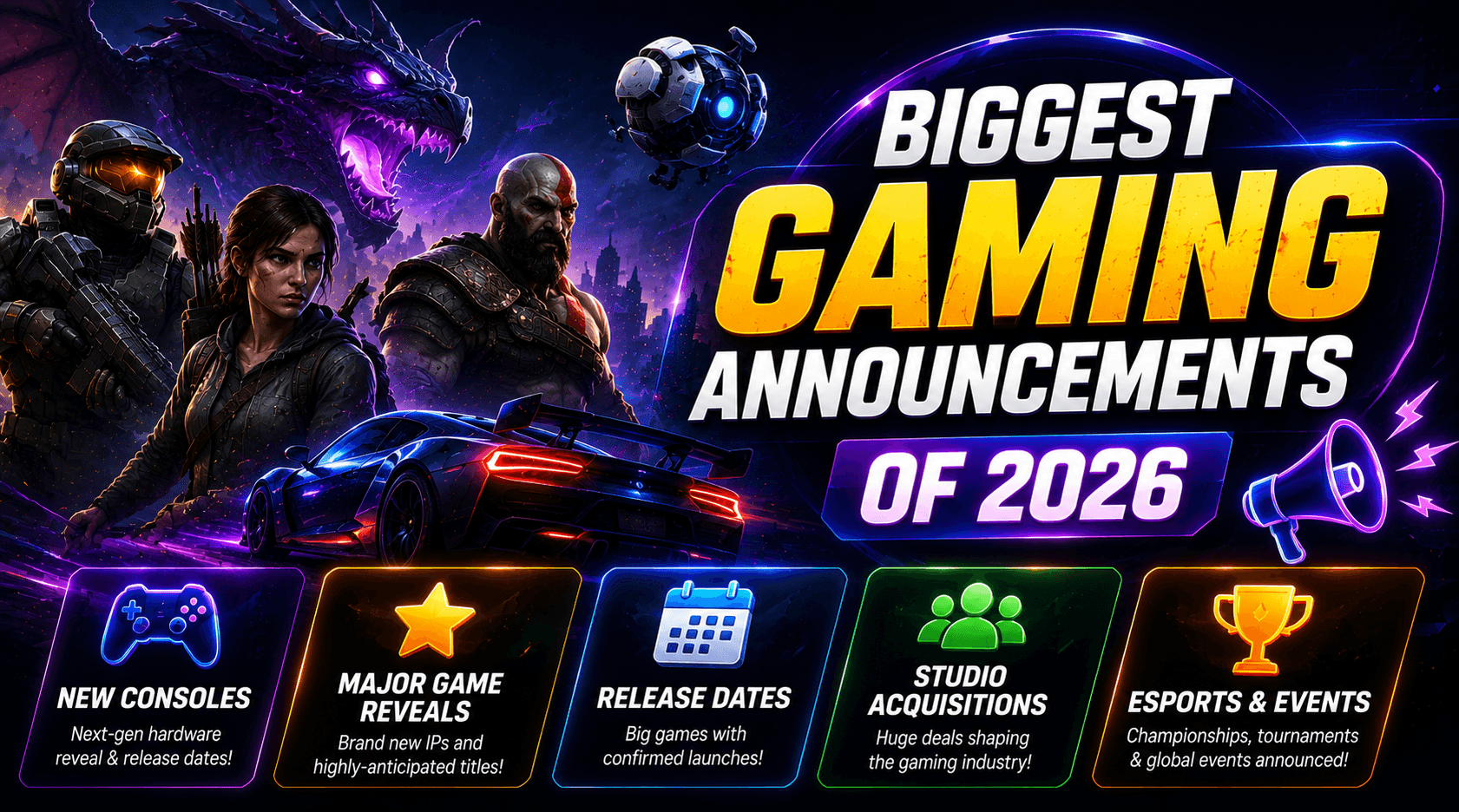 The Biggest Gaming Announcements of 2026